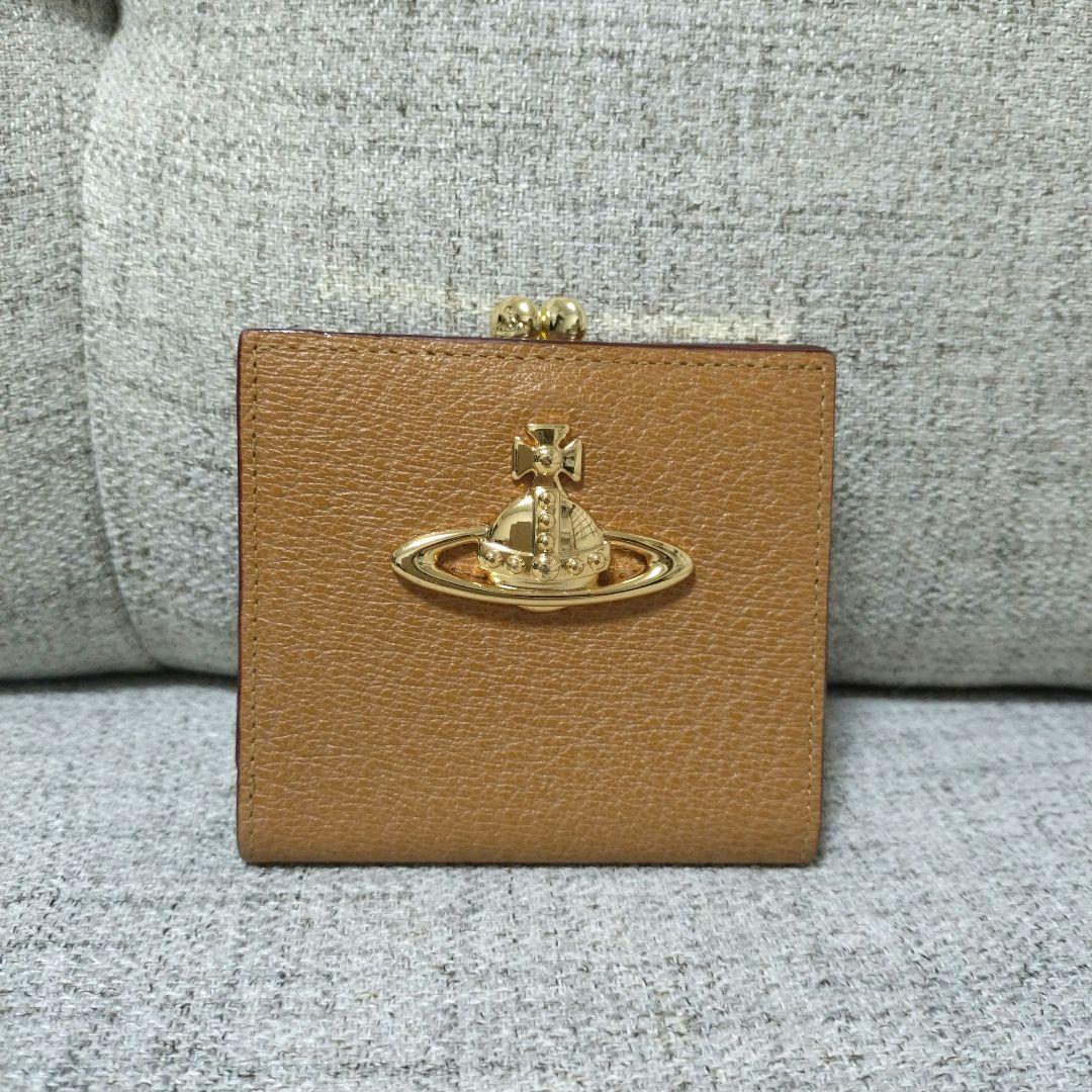 VivienneWestwood オレンジ レザー 二つ折り財布