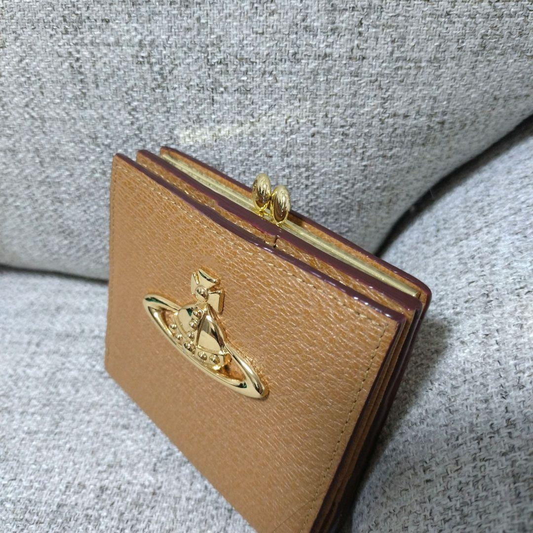 VivienneWestwood オレンジ レザー 二つ折り財布
