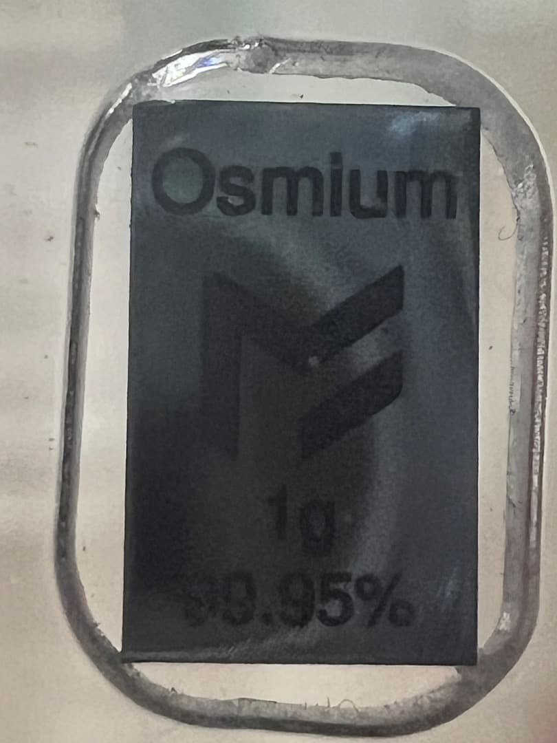 最後 40/66 原子番号76 オスミウム 1g 99.95% Osmium