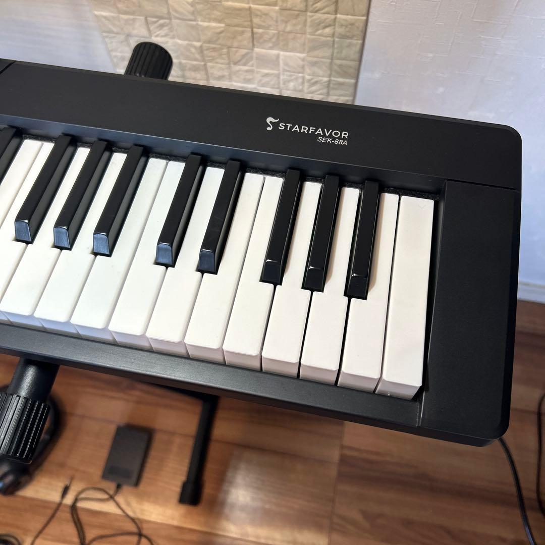 STARFAVOR SEK-88A 電子ピアノ キーボード　スタンド付