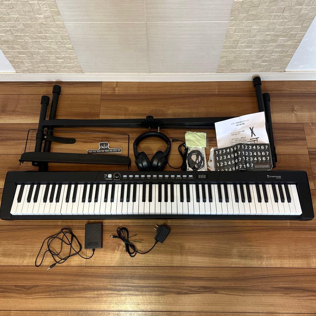 STARFAVOR SEK-88A 電子ピアノ キーボード　スタンド付