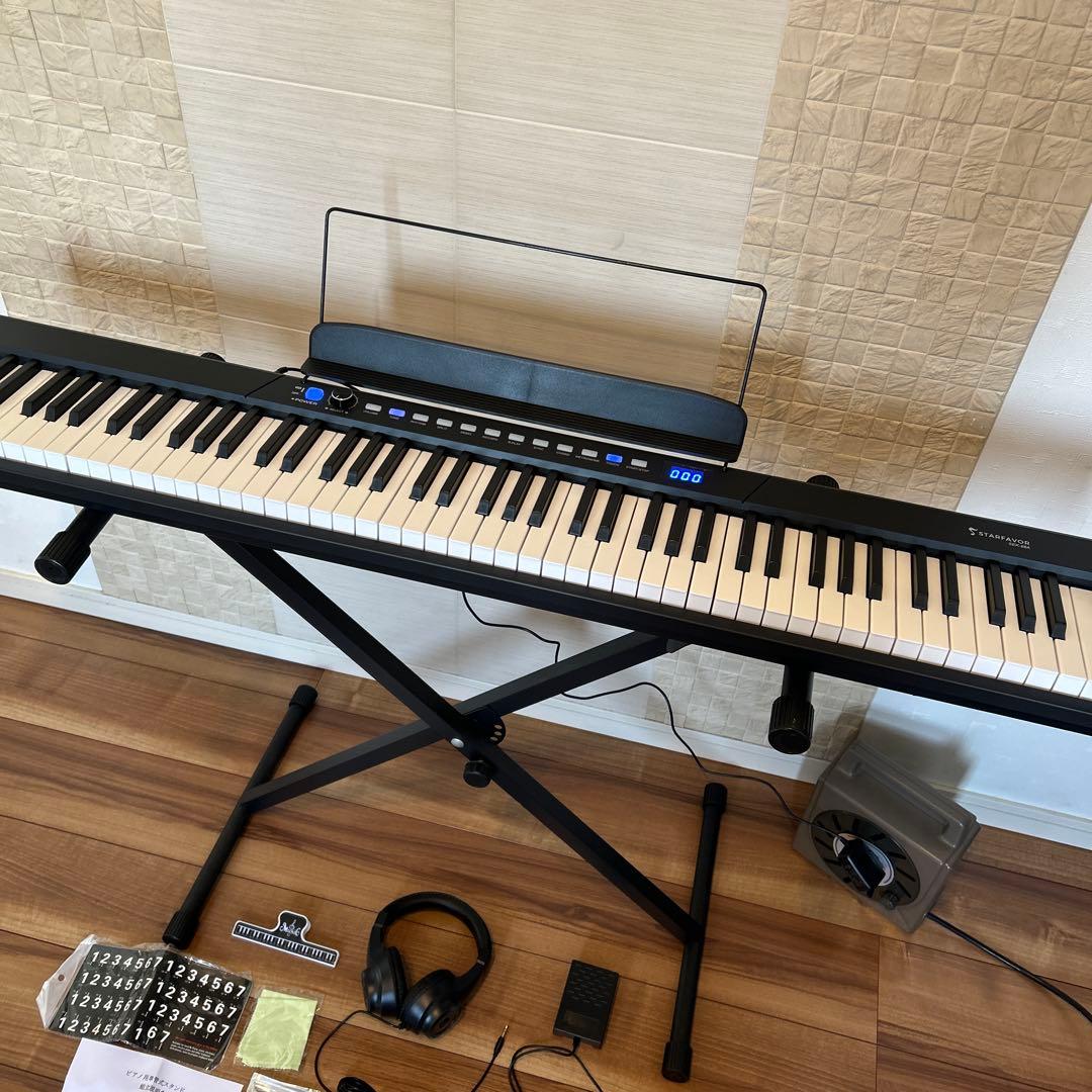 STARFAVOR SEK-88A 電子ピアノ キーボード　スタンド付
