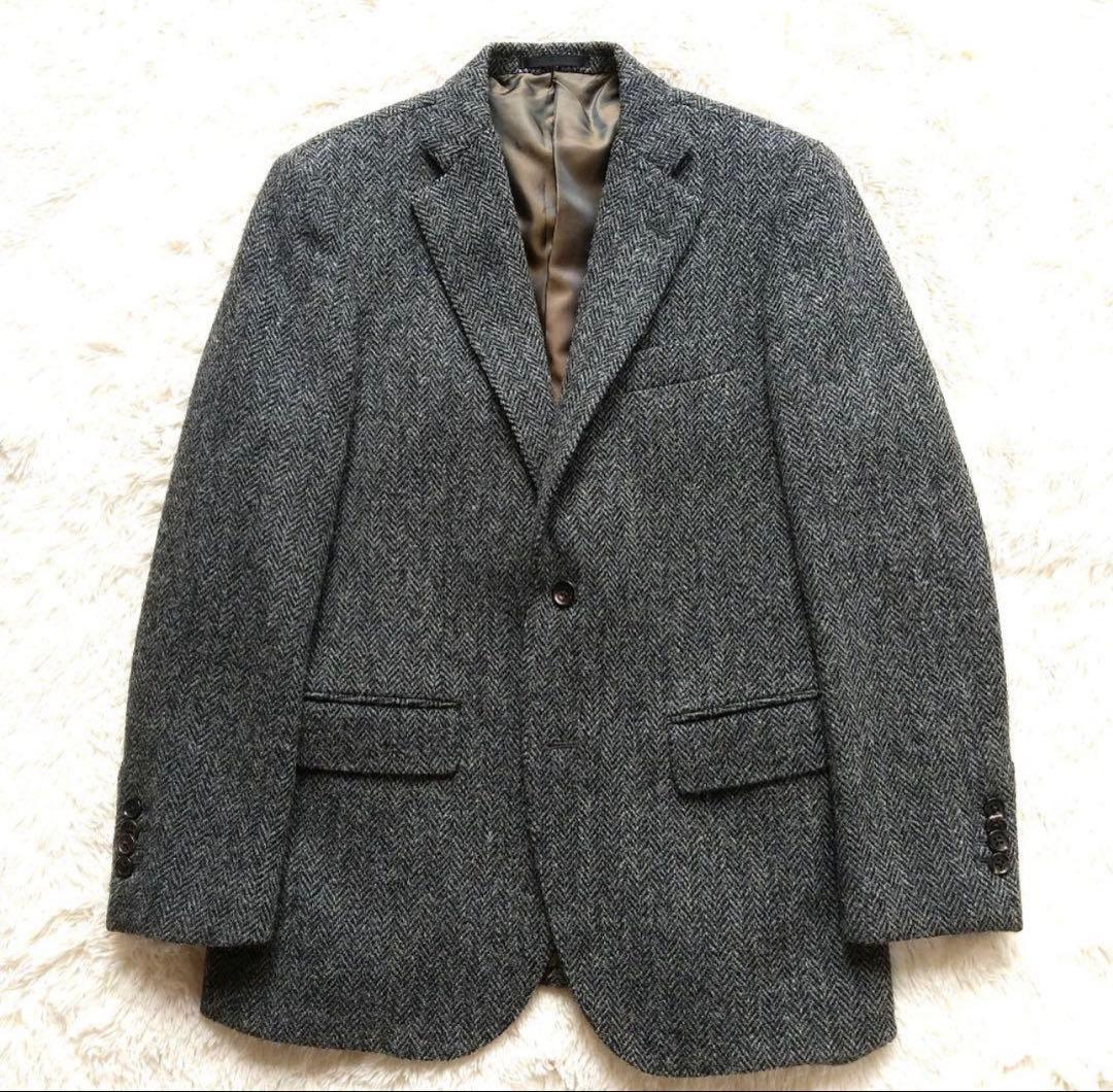 Harris Tweed グレー テーラードジャケット