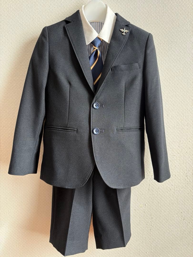 【美品】プティマイン　フォーマルスーツ　男児120