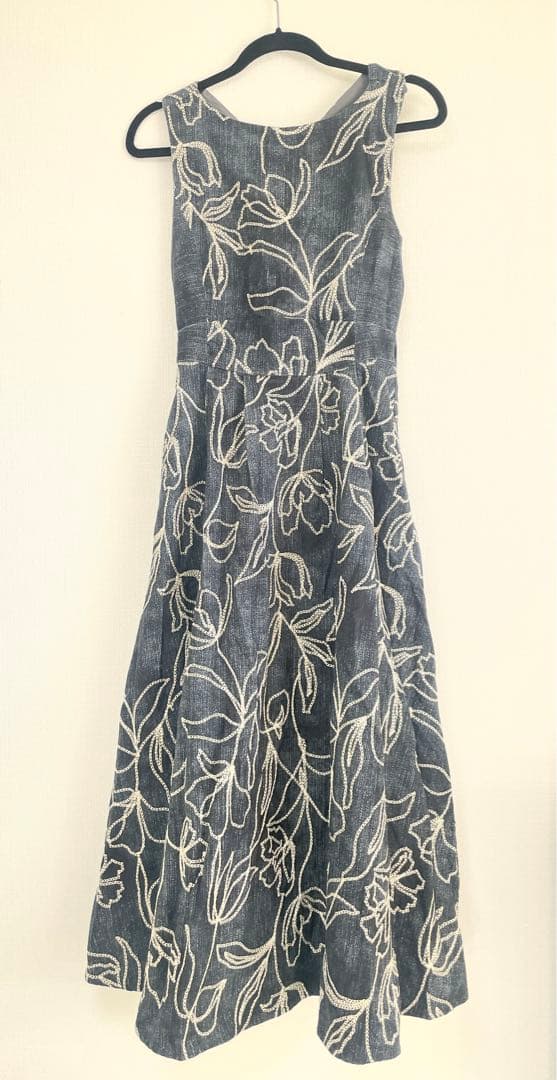 AMERIDENIMLIKEFLOWERDRESSデニムフラワードレスワンピース