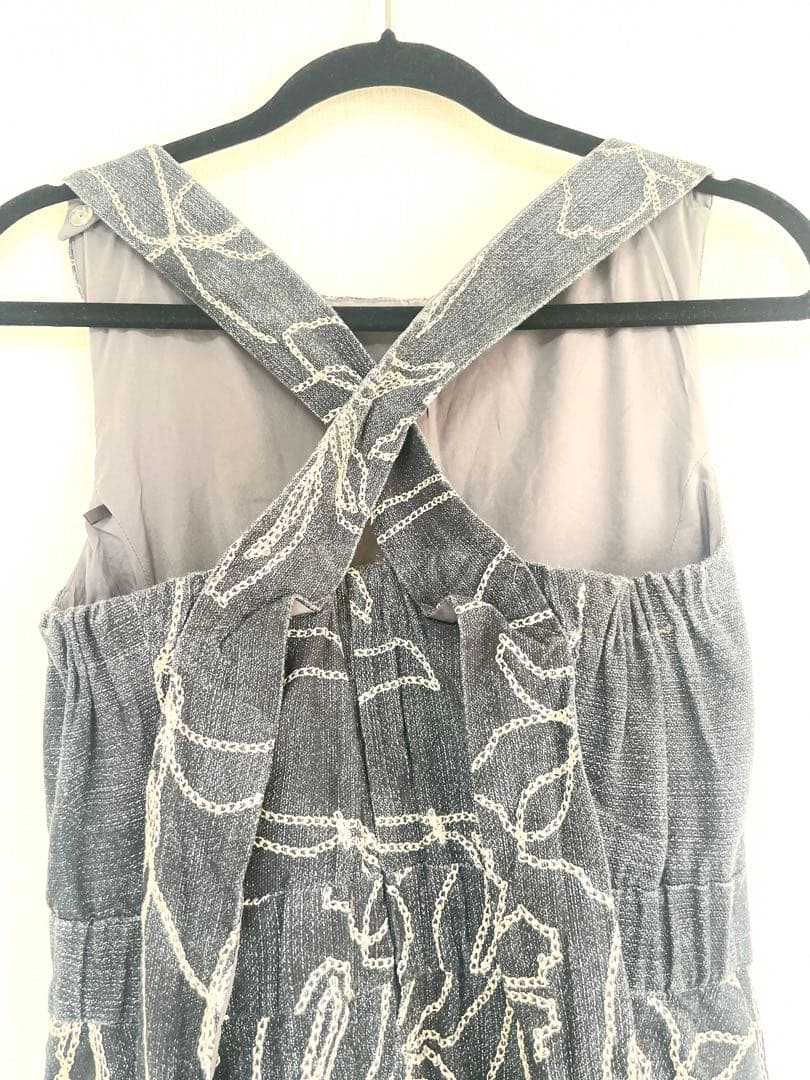 AMERIDENIMLIKEFLOWERDRESSデニムフラワードレスワンピース