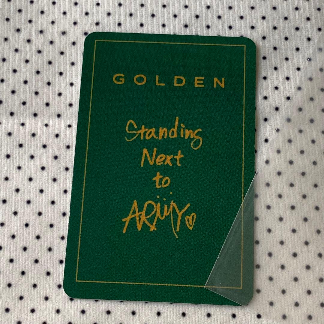 BTS ジョングク JUNGKOOK GOLDEN 香水付属 トレカ