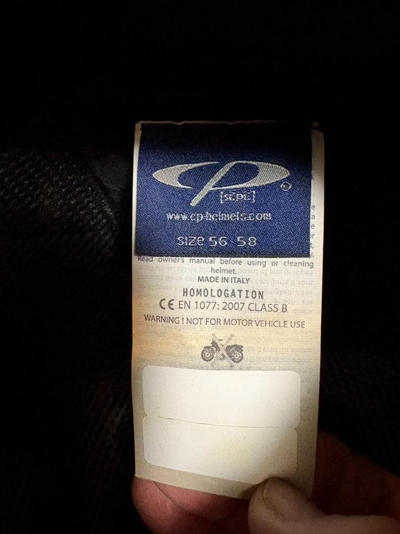 【美品】CPヘルメット 56-58cm サイズM　CAMURAI CPC2006
