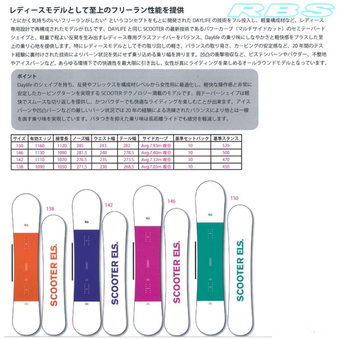 スノーボード scooter ELS 150
