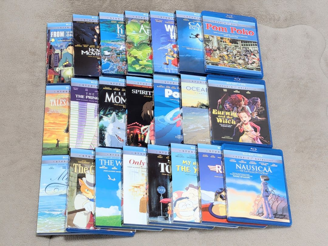 ジブリ 22作品 セット DVD アニメ 日本語音声あり リージョン1 北米版