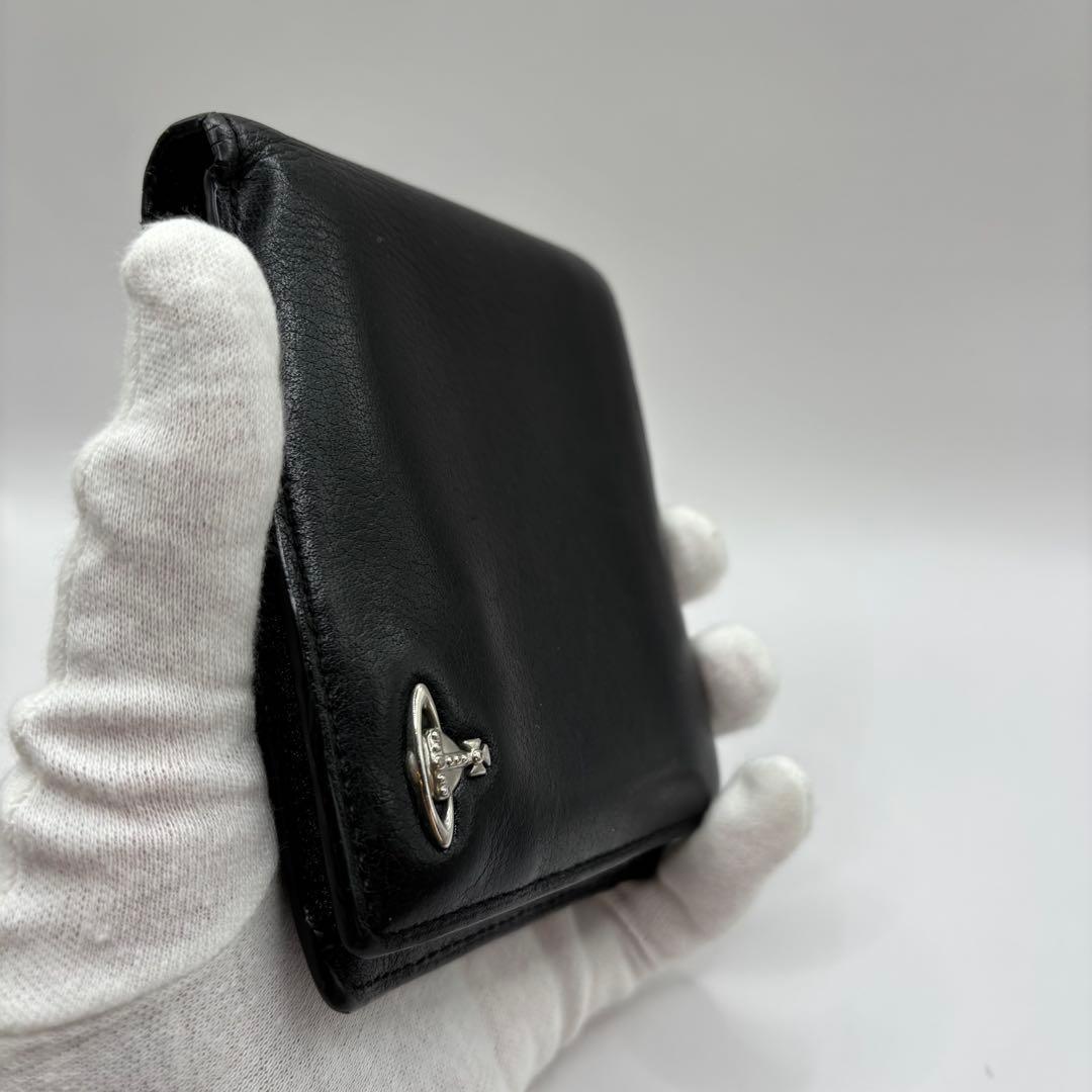 vivienne westwood 二つ折り財布　ブラック　コンパクト　財布