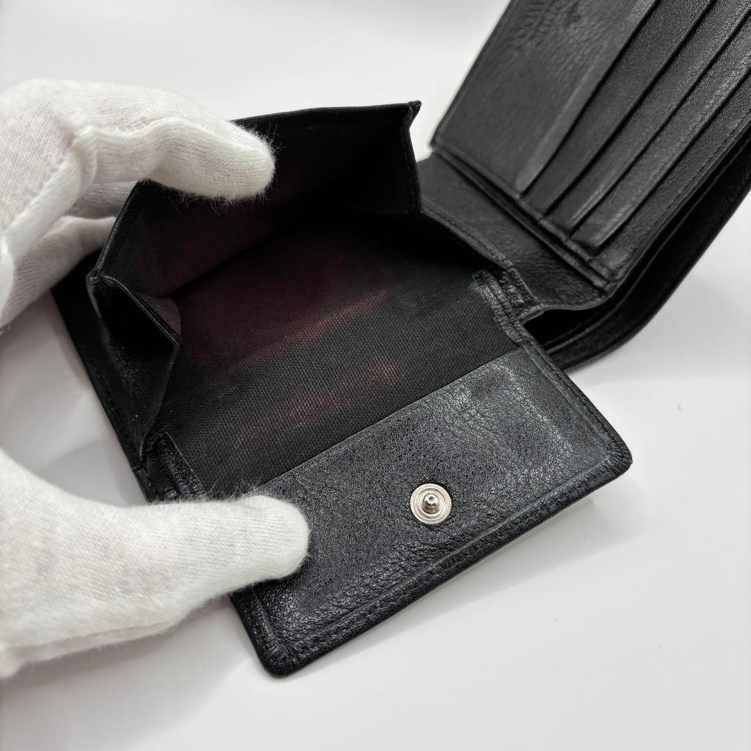 vivienne westwood 二つ折り財布　ブラック　コンパクト　財布