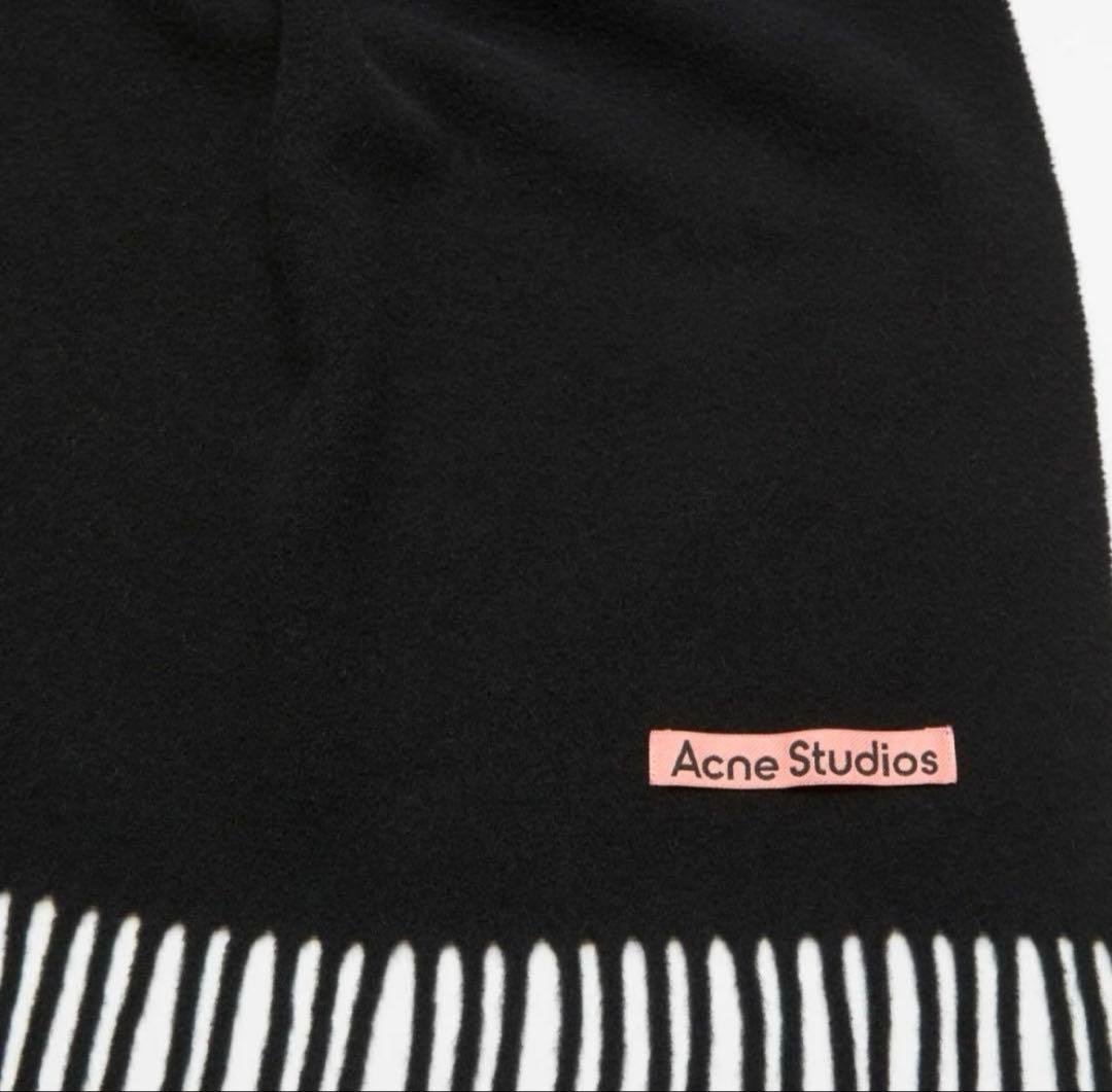 Acne Studios 黒 マフラー 200x70cm