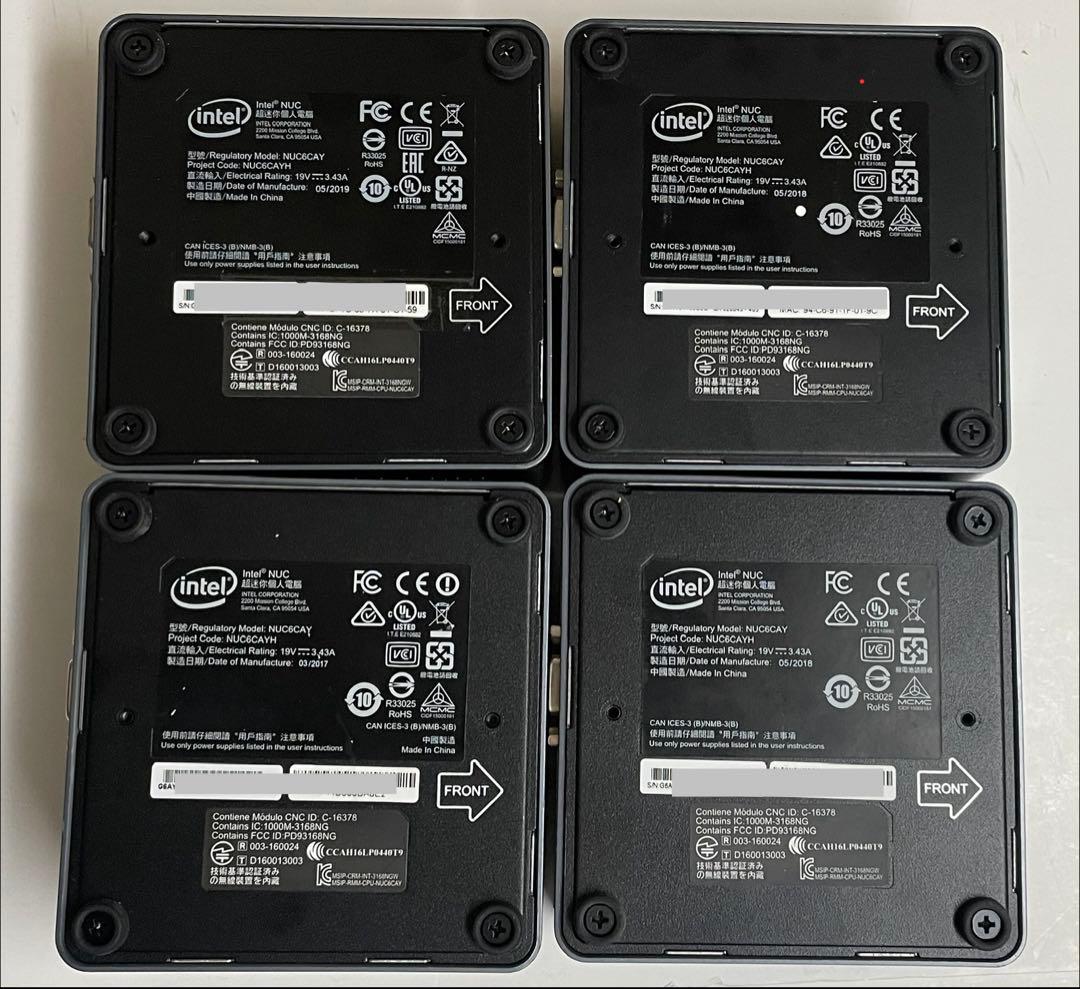 Intel NUC 4台セット コンパクトミニPC