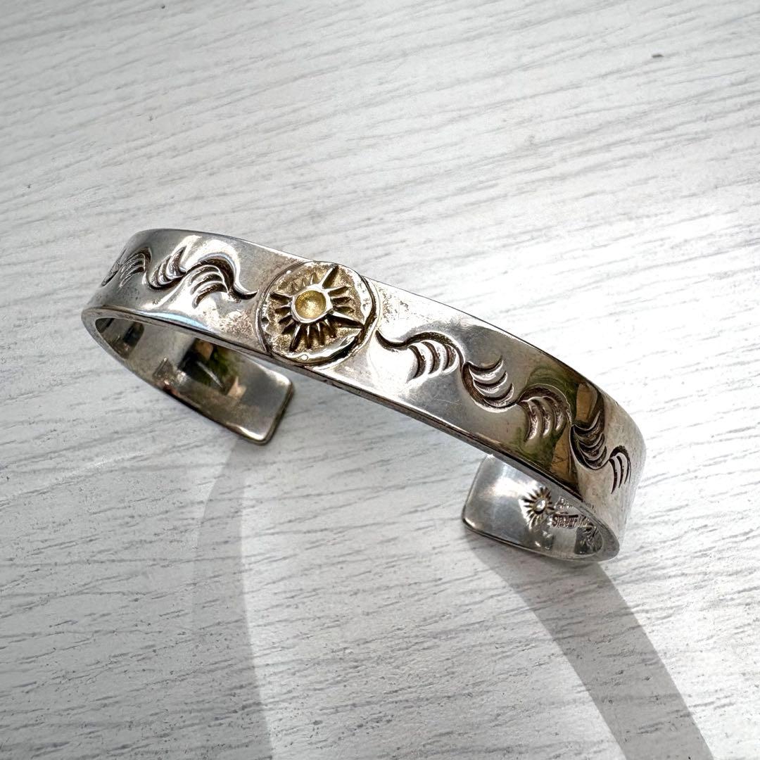 ARIZONA FREEDOM K18 太陽神 唐草 シルバーバングル 10mm