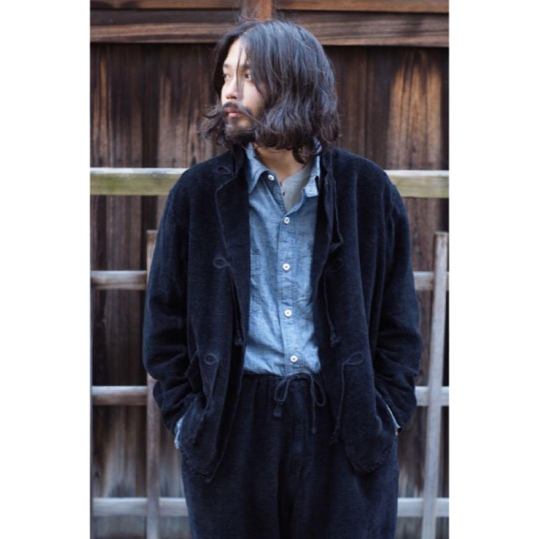 【希少品】comoli リネンモール スタンドカラージャケット サイズ 2