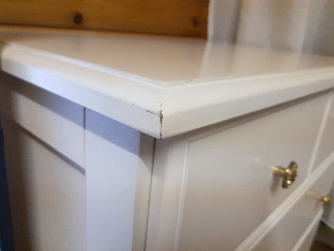 ホワイト 5段チェスト タンス 木製