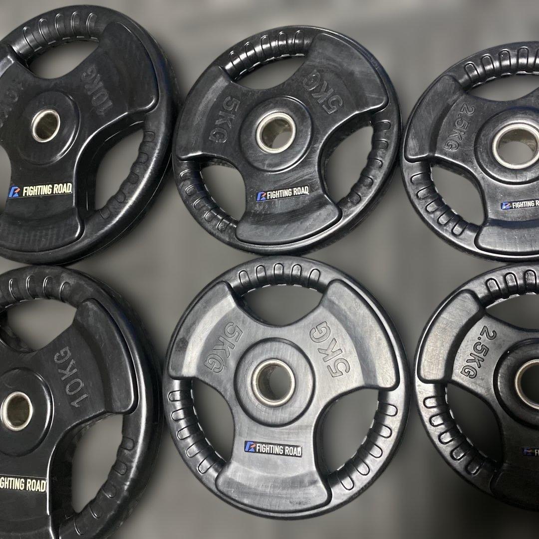 バーベルプレートセット10/5/2.5/1.25kg。ファイティングロード