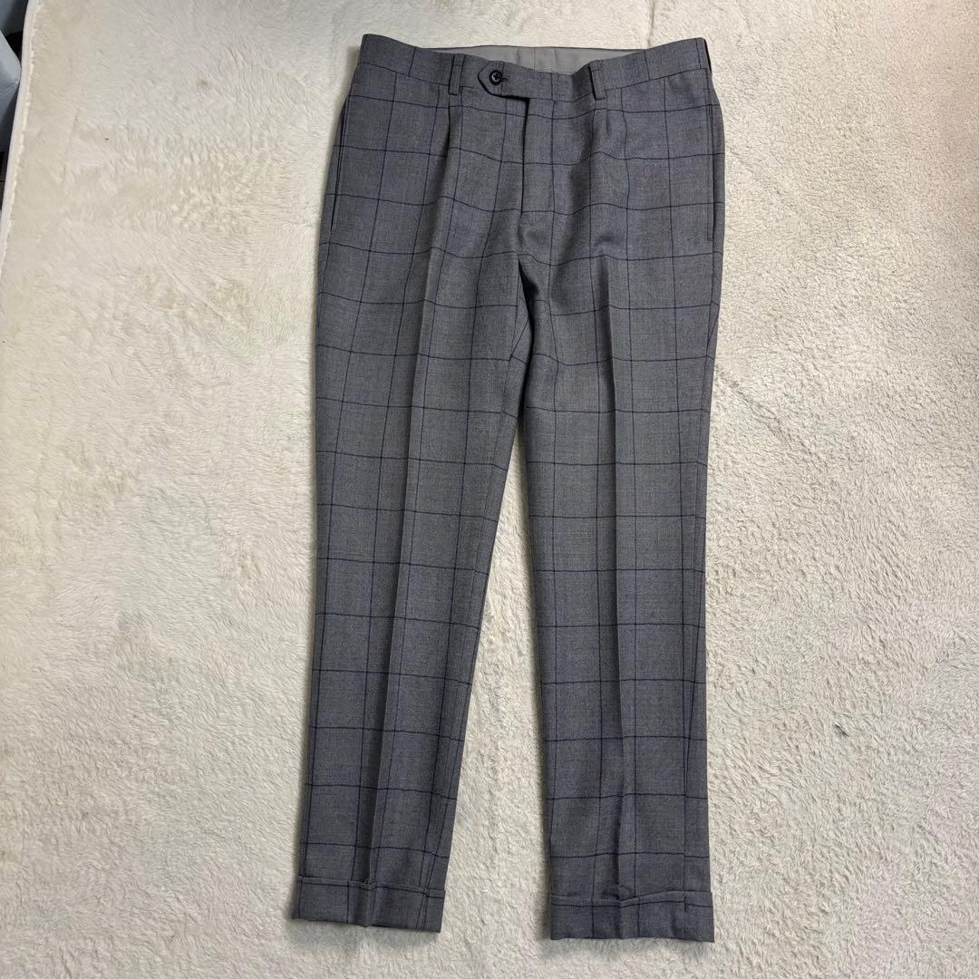 スーツセレクト スリーピーススーツ ライトグレー チェック柄 Y5 フォーマル