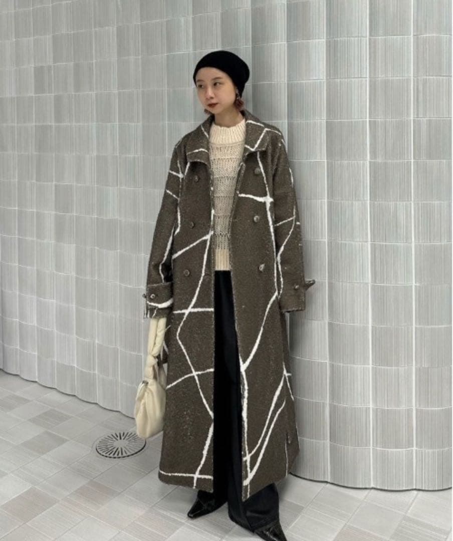 LITTLE FLARE LINE ART ロングコート アメリヴィンテージ