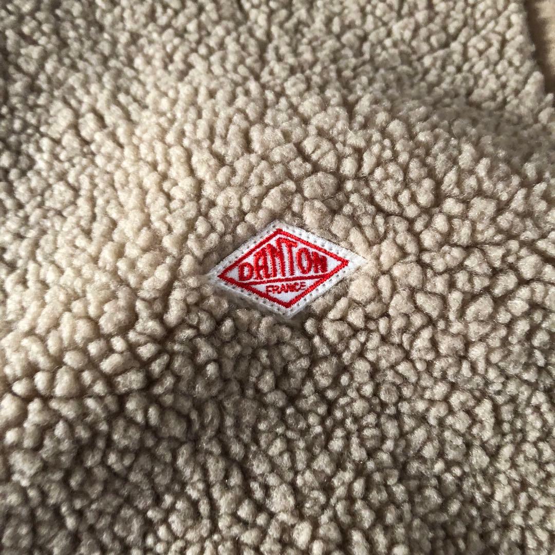 DANTON フード付きボアベスト