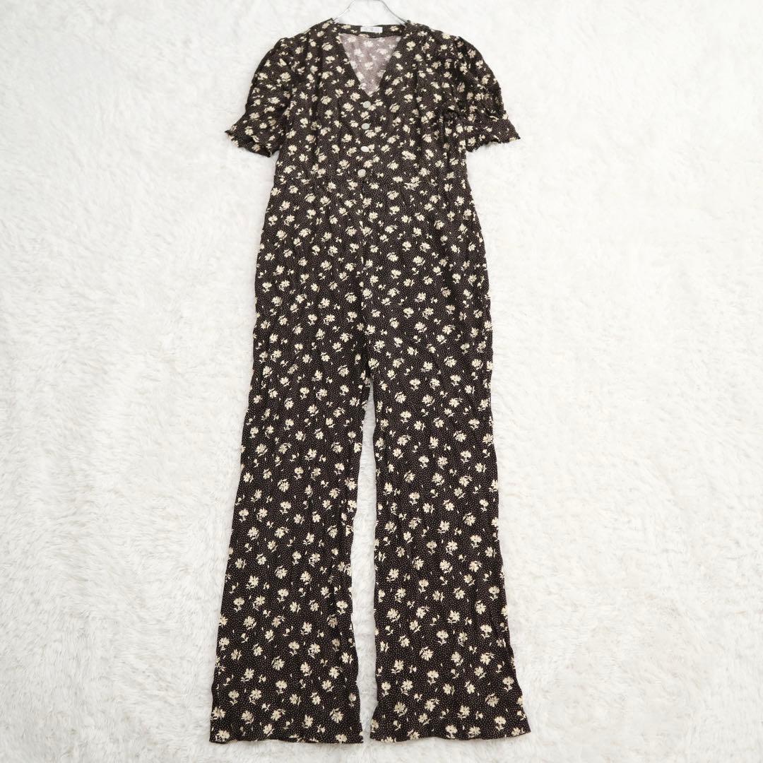 23SS★エディットフォールル ヴィンテージフラワーオールインワン 花柄 36