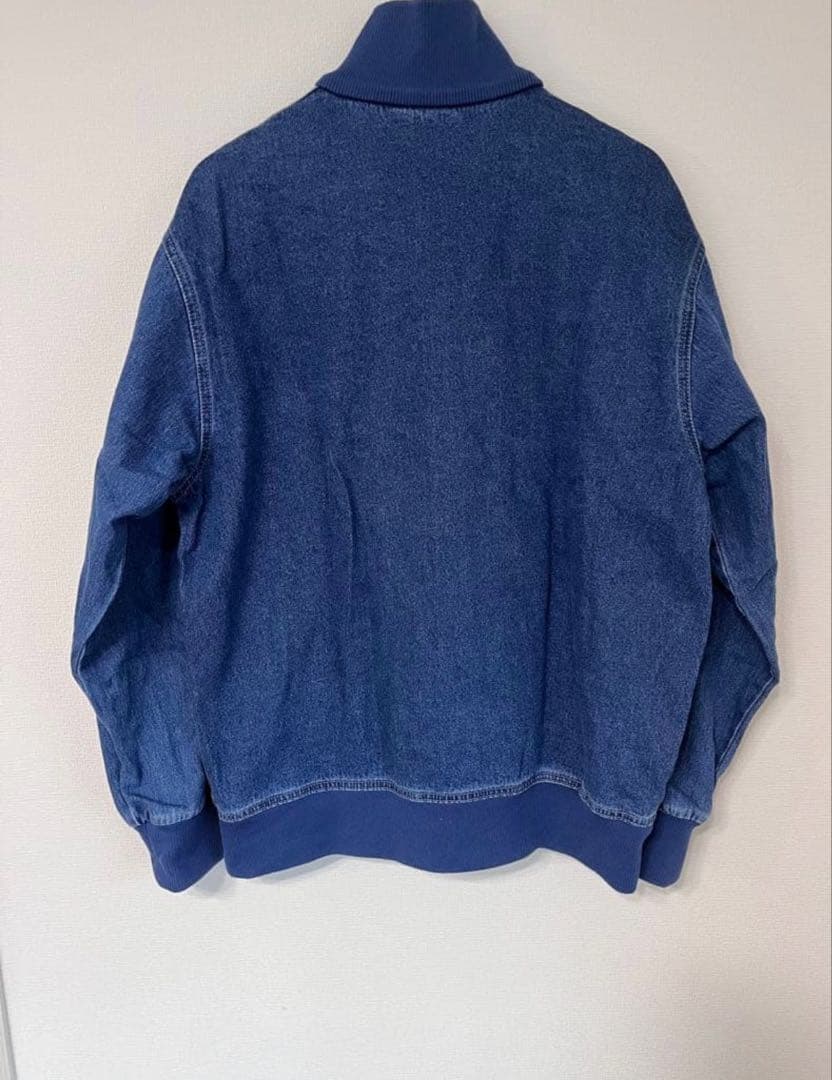 XL アディダス　デニムジャケットファイヤーバードトラック インディゴブル