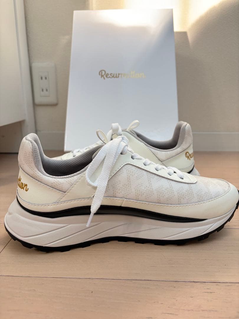 レザレクション シューズ スラッシュ モノホワイト 新作 26cm