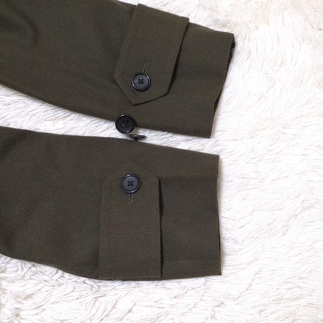 マーガレットハウエル ダブルブレスト ロングコートオリーブ Ⅰ