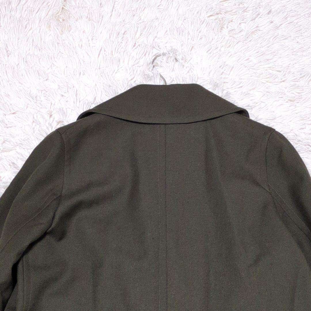 マーガレットハウエル ダブルブレスト ロングコートオリーブ Ⅰ