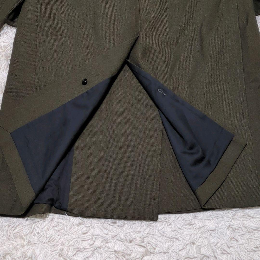 マーガレットハウエル ダブルブレスト ロングコートオリーブ Ⅰ