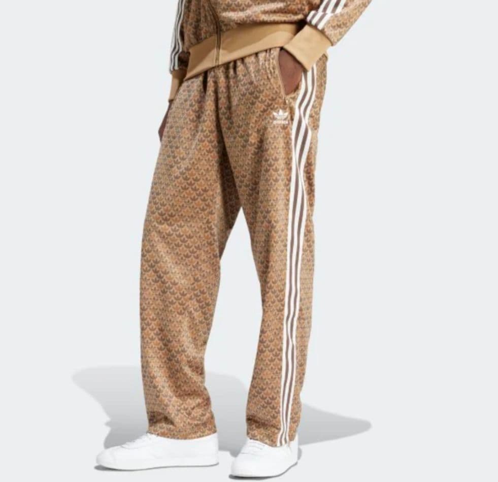 希少✨adidas originals トラックパンツ モノグラム ブラウン