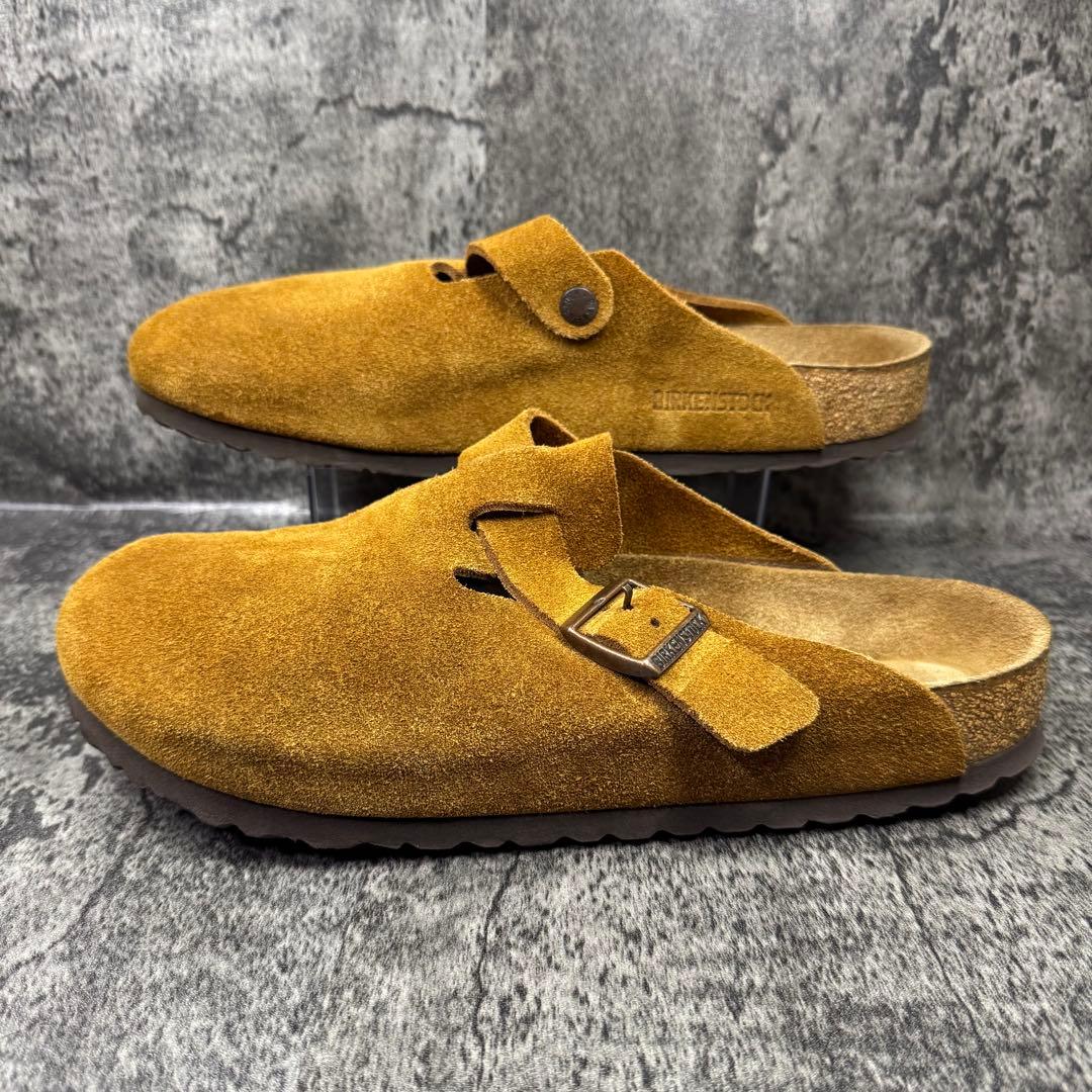 【美品】ビルケンシュトック ボストン サボサンダル ブラウン 28cm