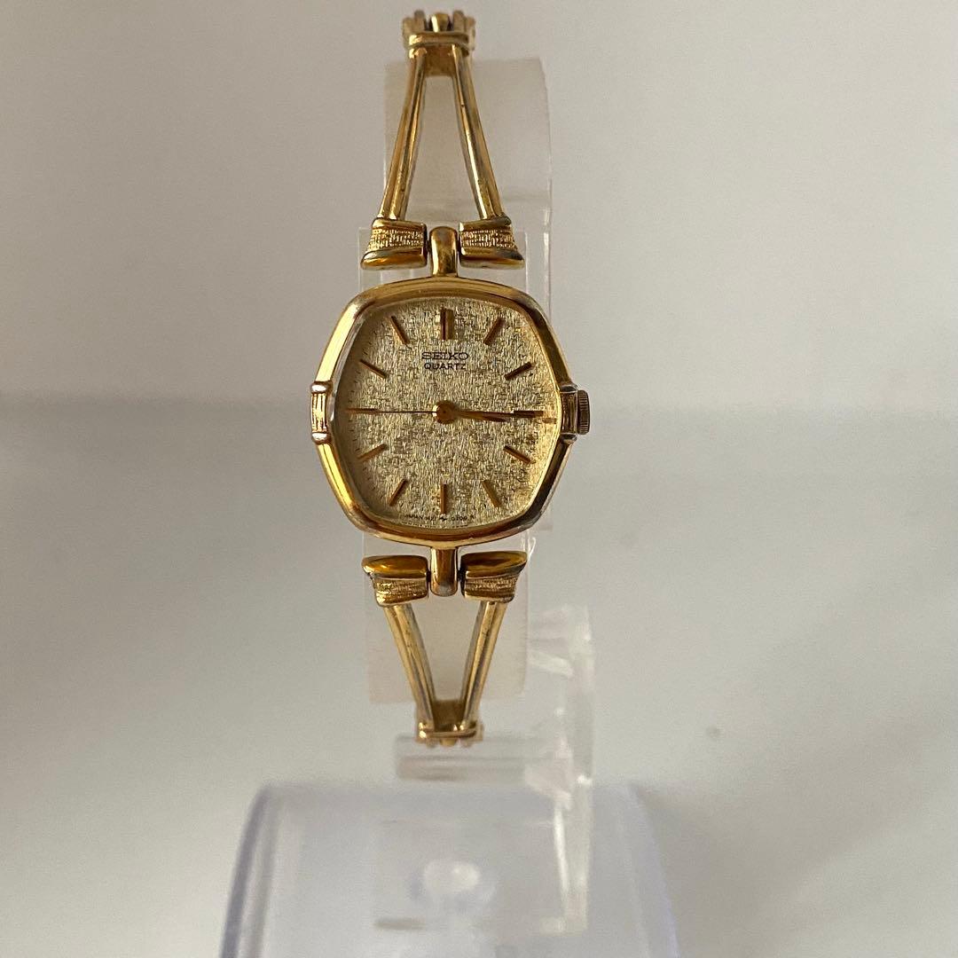 新品電池　SEIKO ゴールド　オクタゴン　ドレスウォッチ