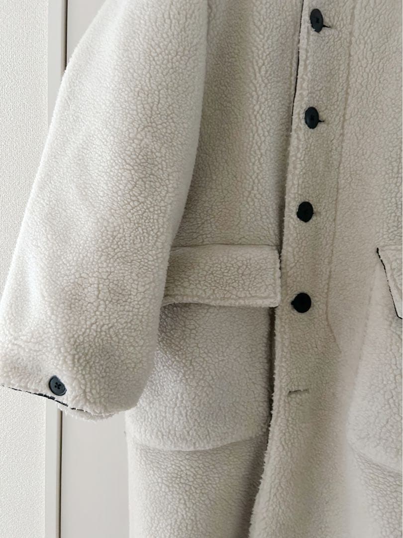 JANESMITHジェーンスミスリバーシブルボアロングコート美品送料込み