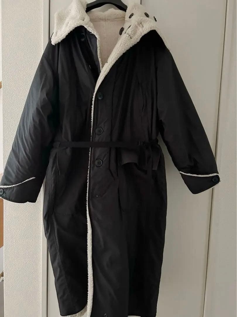 JANESMITHジェーンスミスリバーシブルボアロングコート美品送料込み