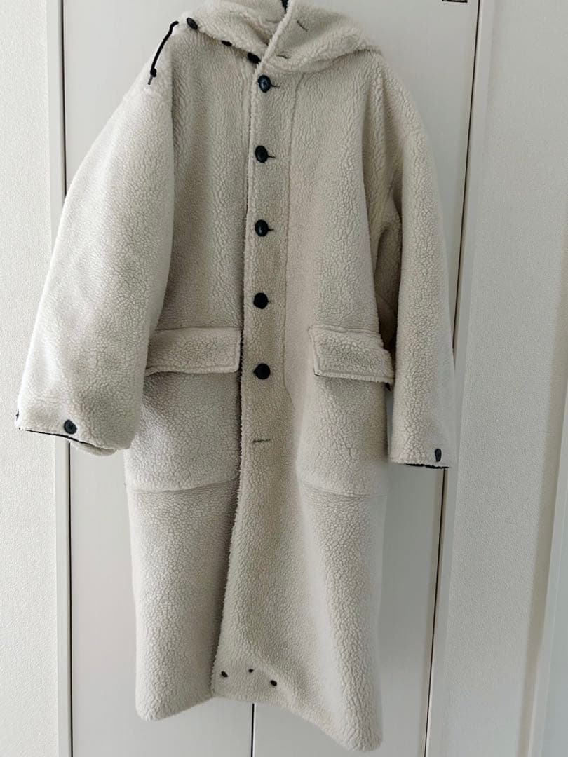 JANESMITHジェーンスミスリバーシブルボアロングコート美品送料込み