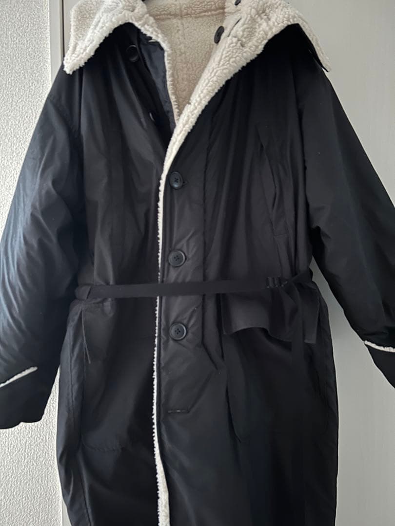 JANESMITHジェーンスミスリバーシブルボアロングコート美品送料込み