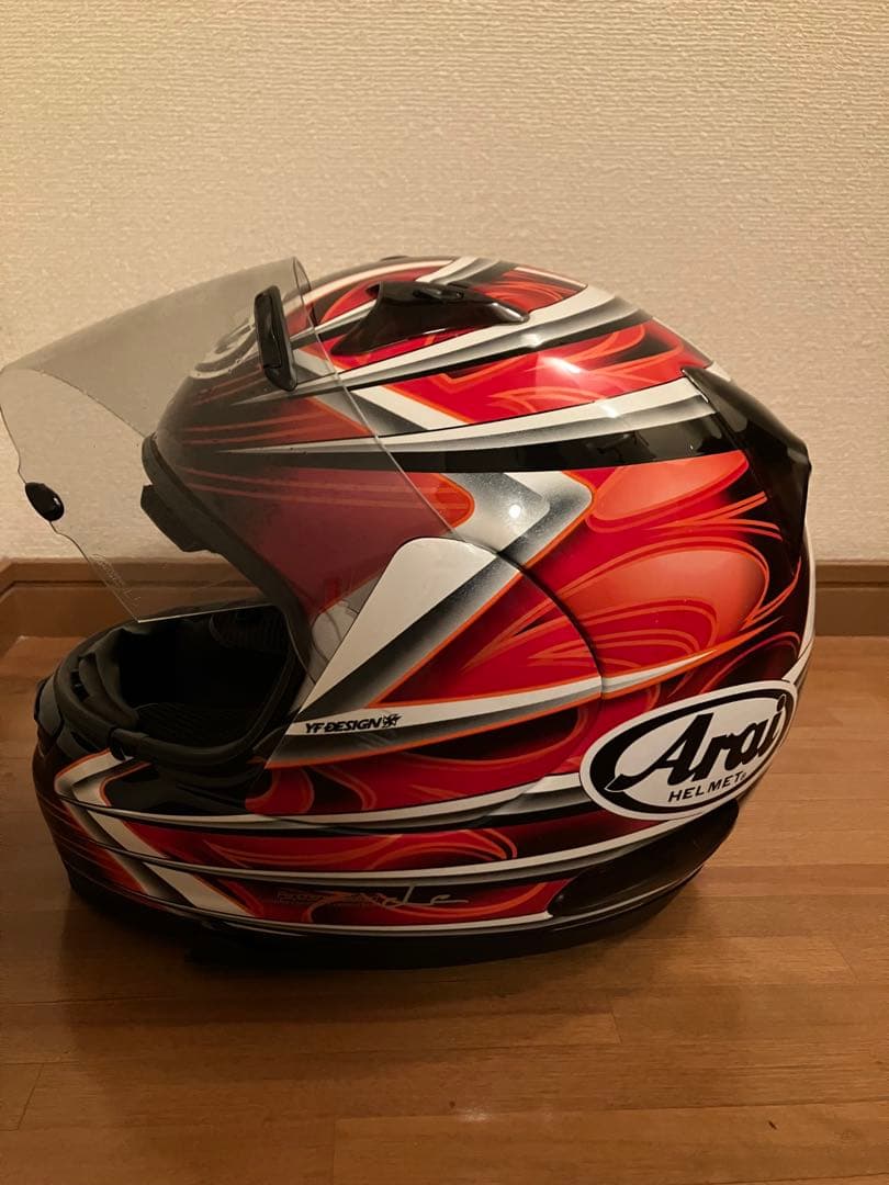 値下げ⭐︎Arai フルフェイスヘルメット レッド/ブラック/ホワイト