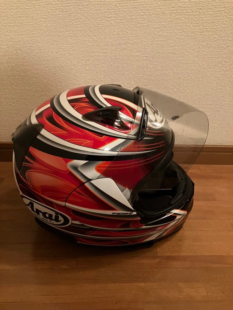 値下げ⭐︎Arai フルフェイスヘルメット レッド/ブラック/ホワイト