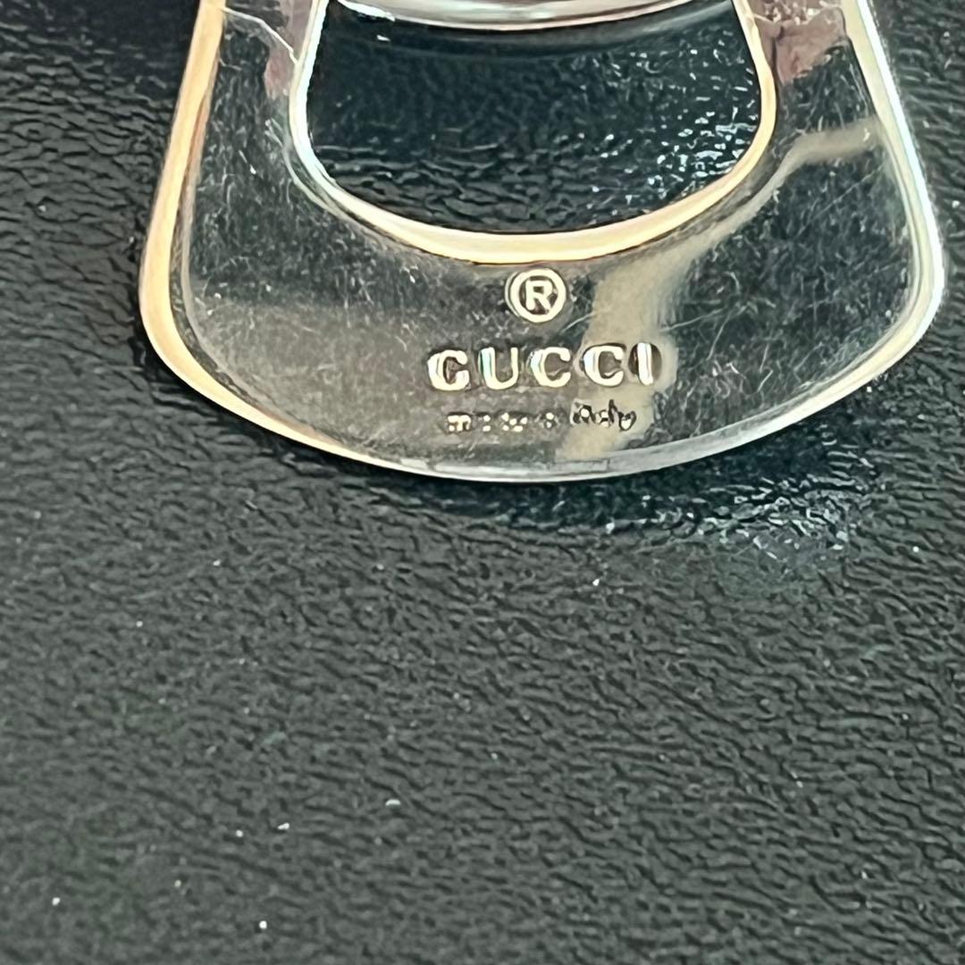 GUCCI グッチ　GGロゴ　シルバーマネークリップ　インターロッキング