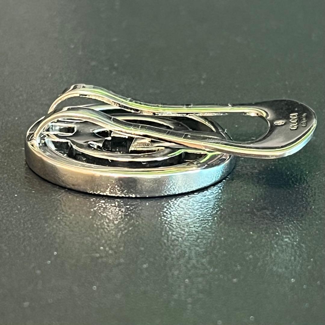 GUCCI グッチ　GGロゴ　シルバーマネークリップ　インターロッキング