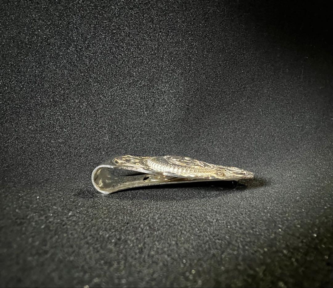 FUNNY製　スターリングシルバー 手彫り 希少マネークリップ