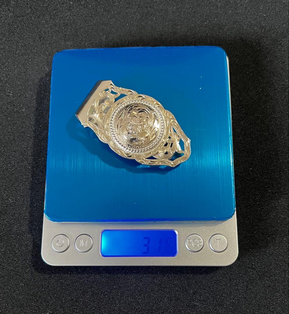 FUNNY製　スターリングシルバー 手彫り 希少マネークリップ