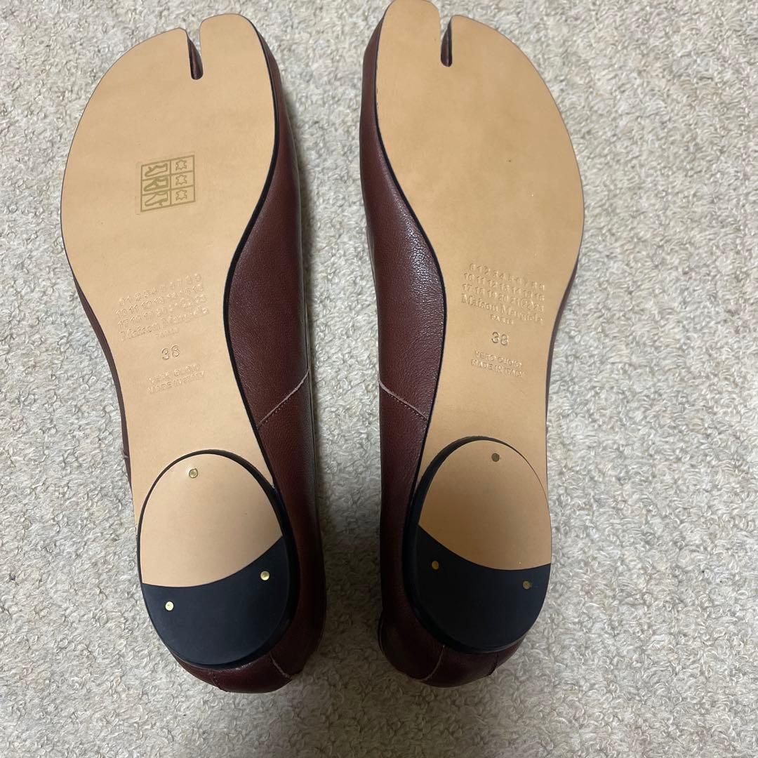 未使用品　マルジェラ　足袋バレエ　38 ブラウン