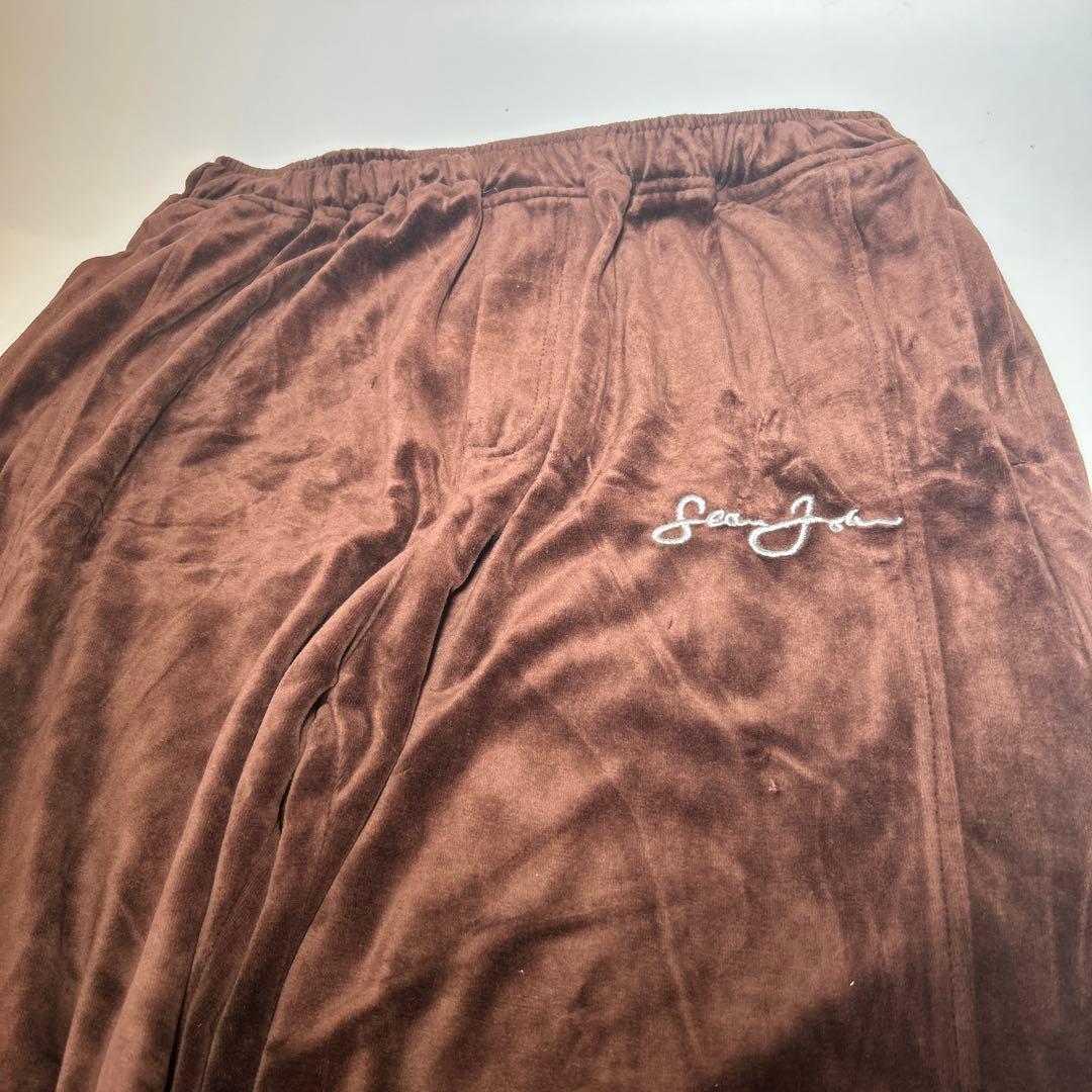 Sean John ショーンジョン ベロア　ジャージセットアップXXL ブラウン