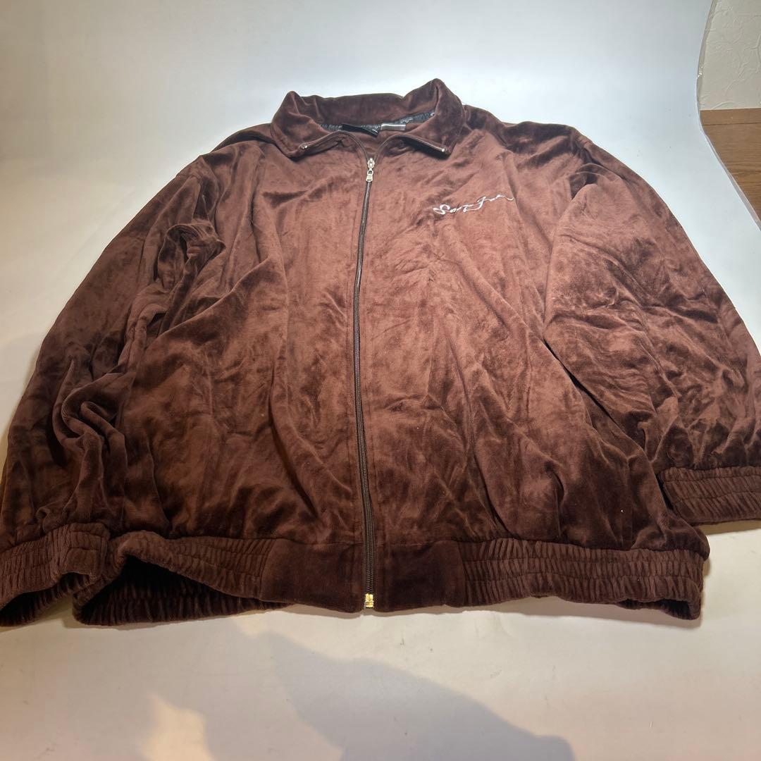 Sean John ショーンジョン ベロア　ジャージセットアップXXL ブラウン