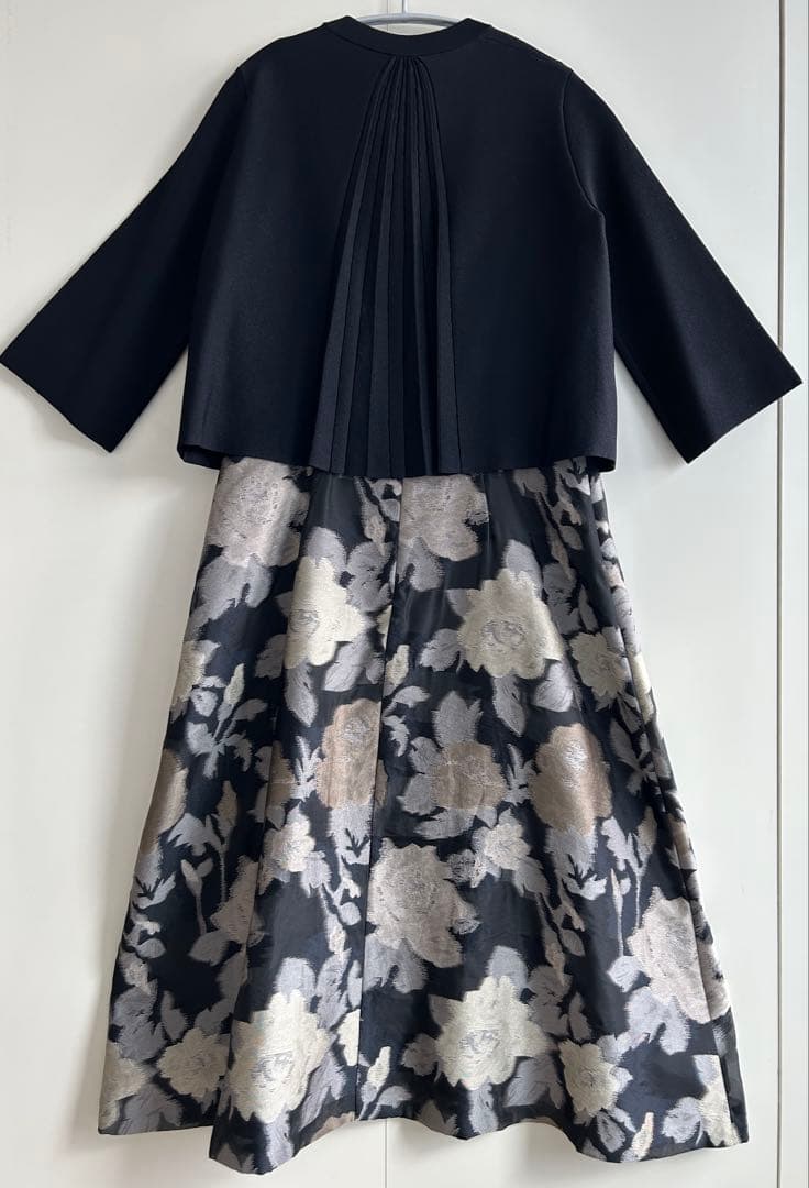 美品sybilla 花柄オーガンジーノースリーブワンピース