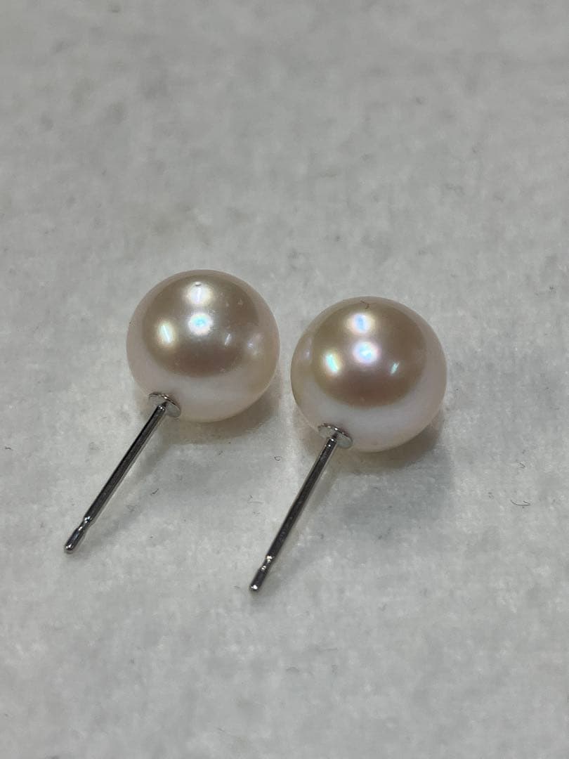 伊勢志摩英虞湾産あこや真珠　8.1mm パールピアス
