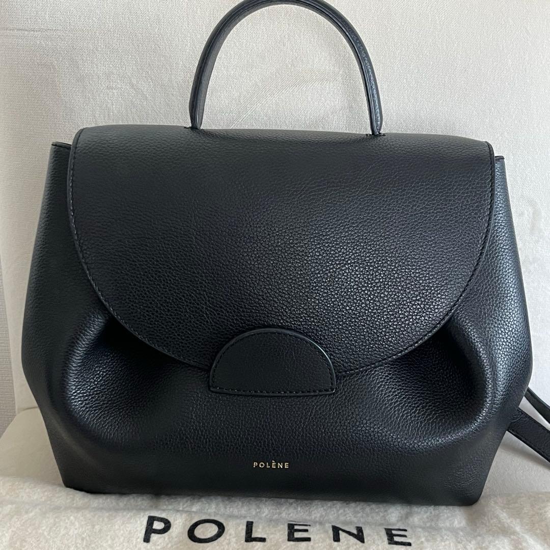 山*記様 POLENE NUMERO UN ポレーヌ　ハンドバッグ　黒